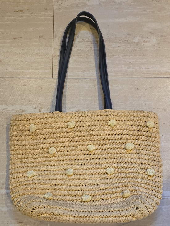 Talbots Handbags - Talbot's Natural Raffia Shoulder Bag
